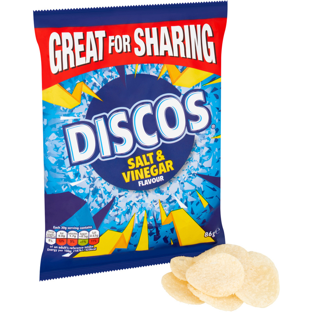 Discos Salt and Vinegar Flavour 86g Image 2