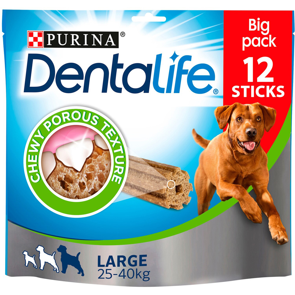 Purina Dentlife Large Adult Dog Dental Sticks 12 Pack Image 1