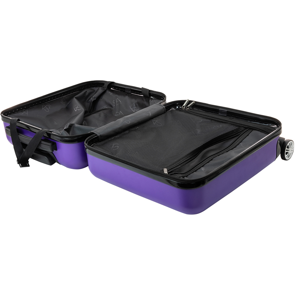 SA Products Purple Carry On Cabin Suitcase 45cm Image 6