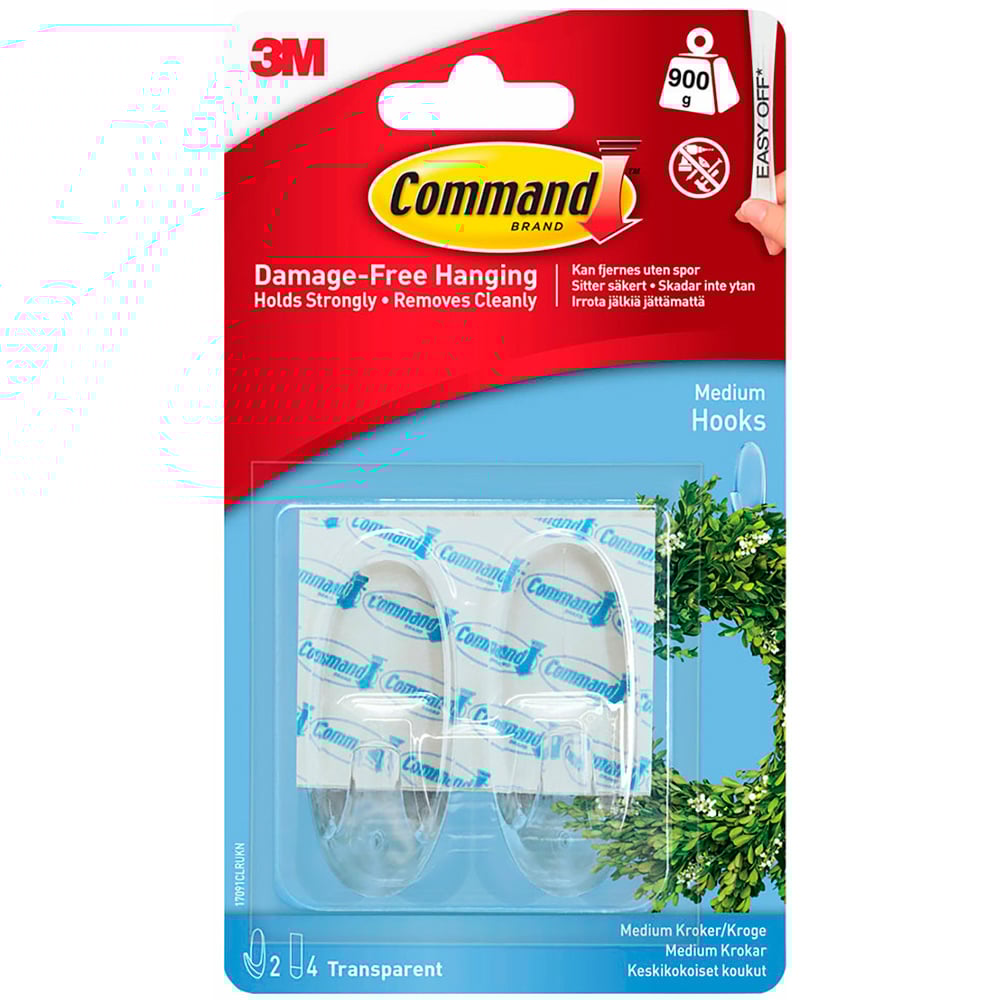 Command Damage Free Medium Oval Hook 2 Pack Image 1