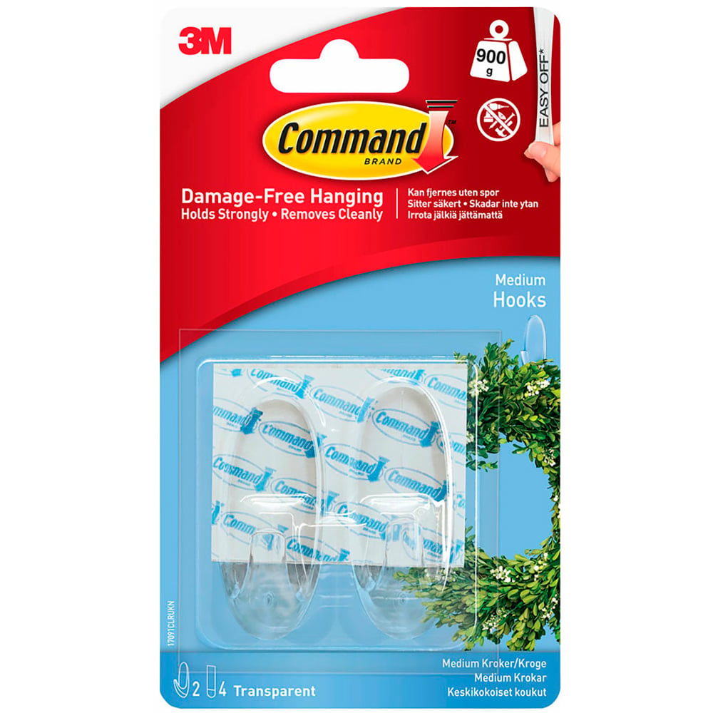 Command Damage Free Medium Oval Hook 2 Pack Image 1