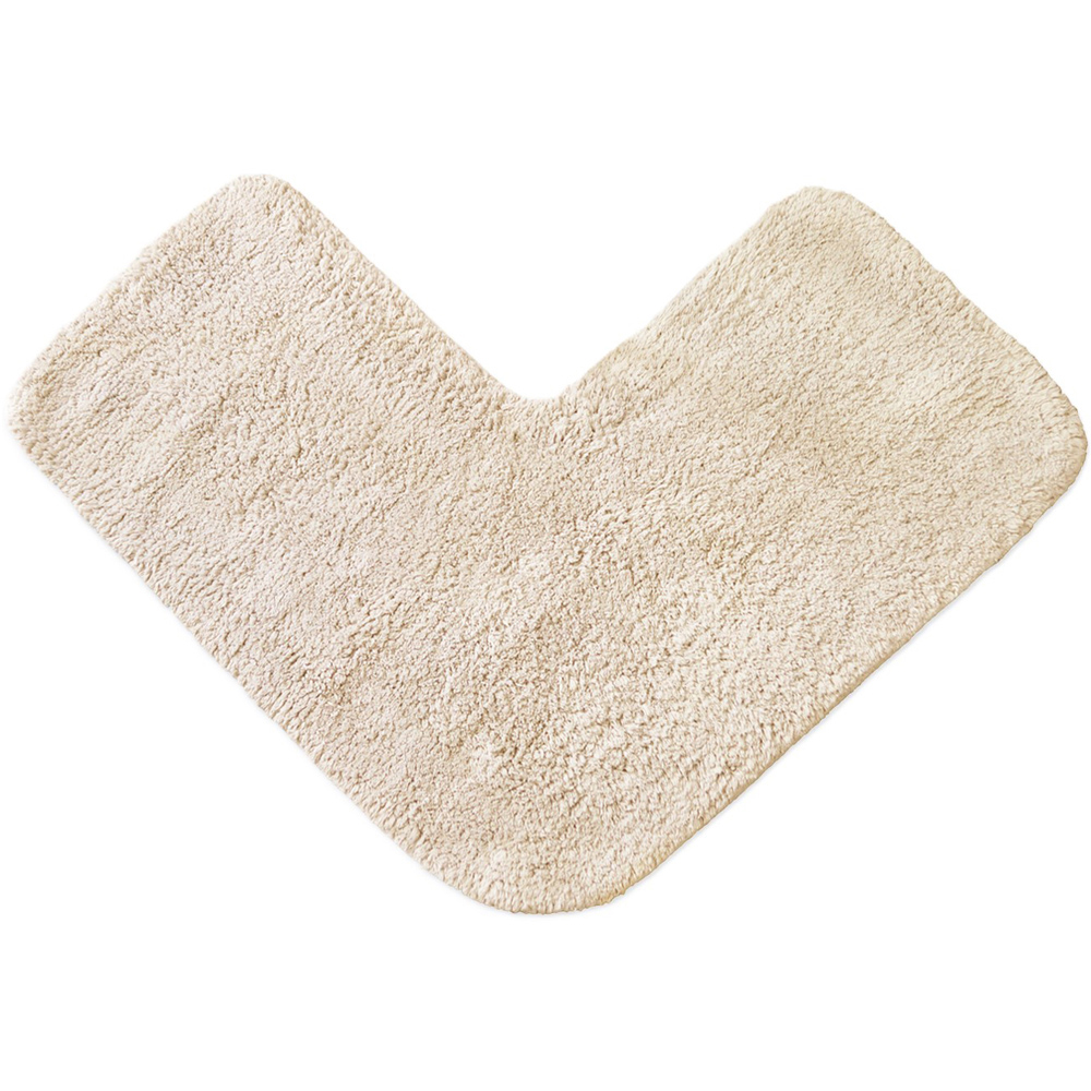 Allure Bath Fashions Stone L Shape Corner Shower Mat 35 x 70cm Image 1