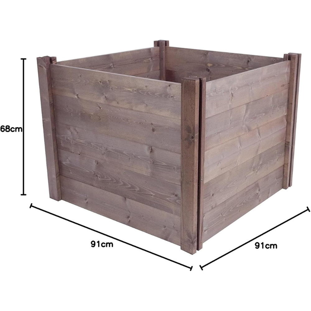 Garden Gear Modular Wooden Compost Bin 573L Image 3