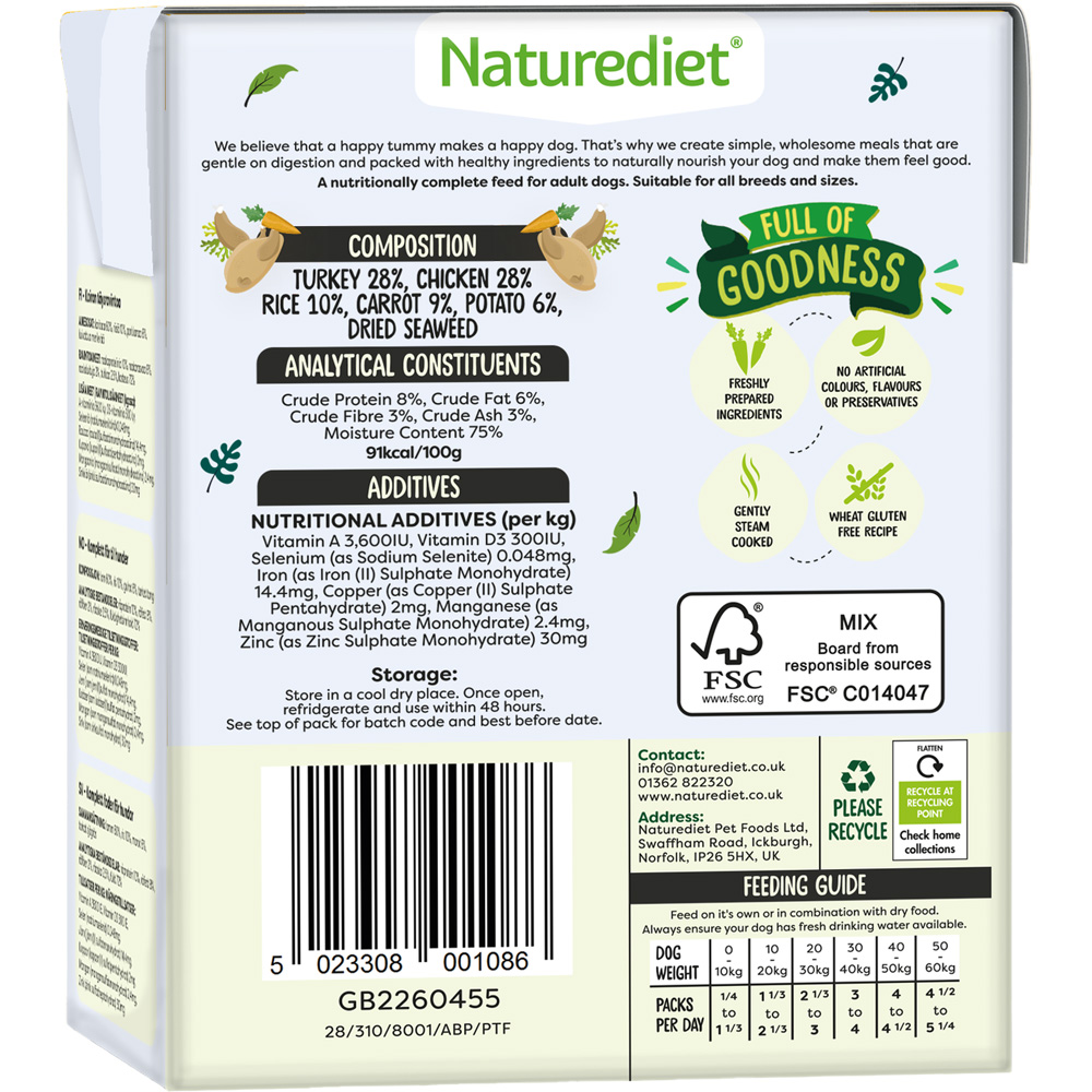 Naturediet Feel Good Senior Light Dog Food Image 3