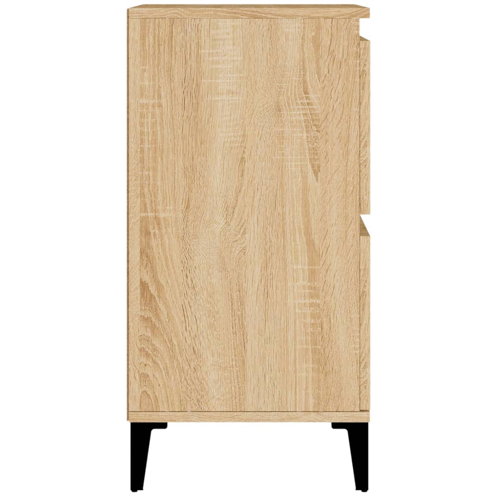 vidaXL 4 Door Sonoma Oak Sideboard Image 6