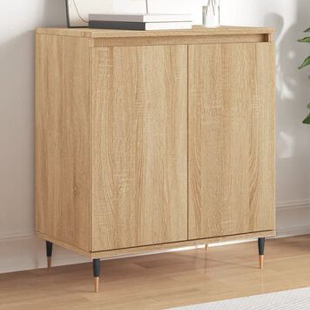 vidaXL 2 Door Sonoma Oak Sideboard Image 1