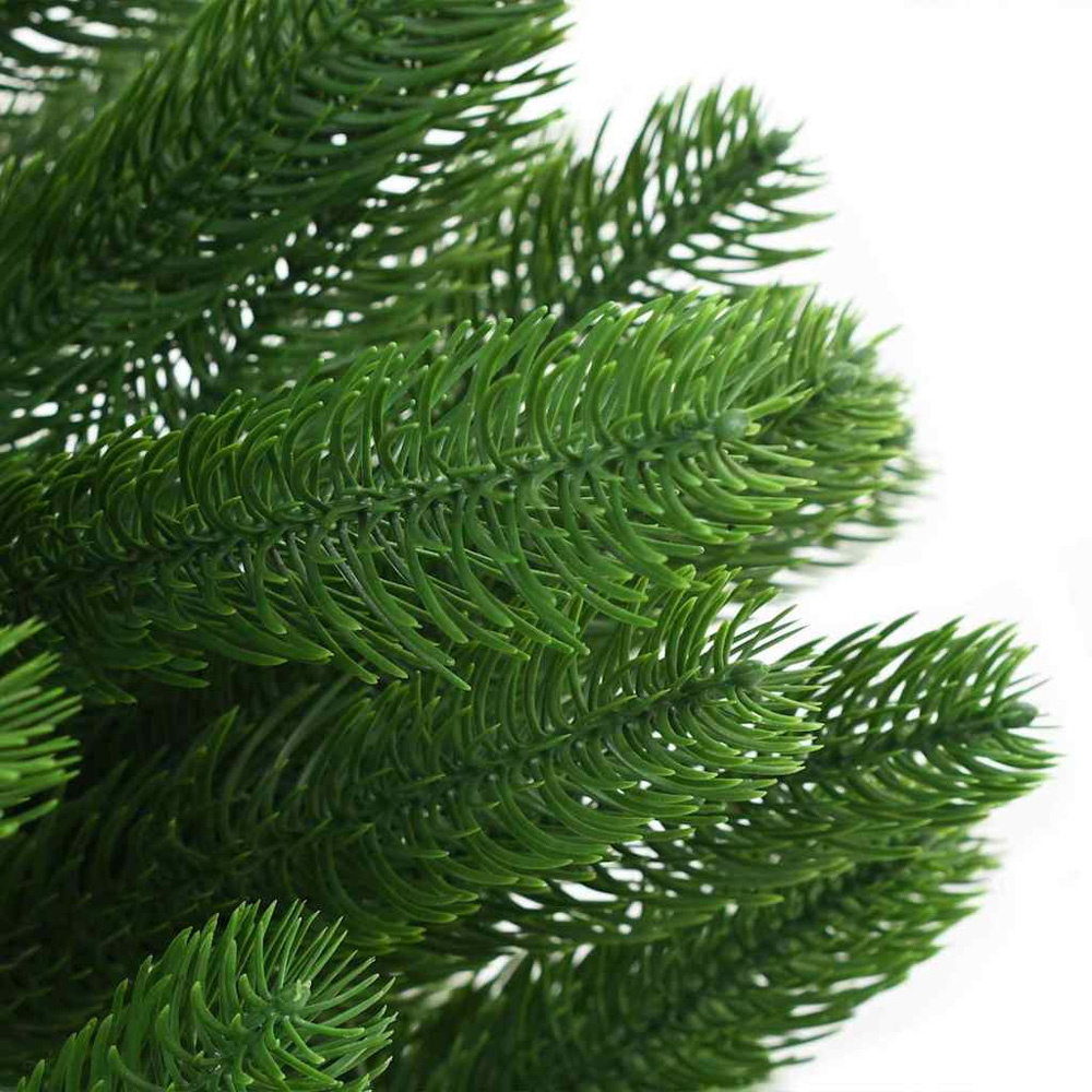 vidaXL Pre-Lit Gold Baubles Green Artificial Christmas Tree 5ft Image 7