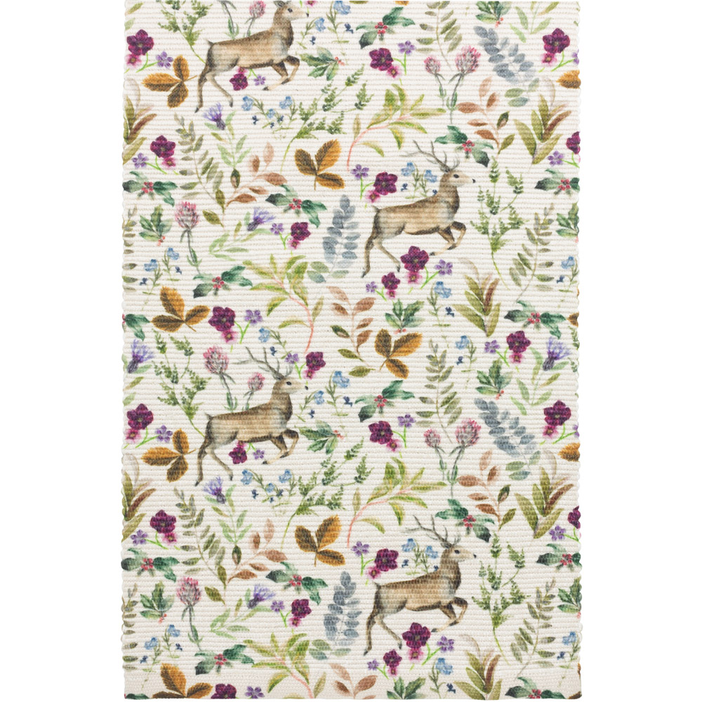 Evans Lichfield Berry Reindeer Digitally Printed Table Runner 180 x 35cm Image 1