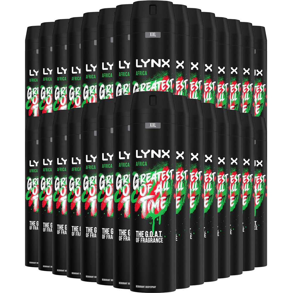 Lynx Africa The G.O.A.T. of Fragrance 48H Protection Deodorant Body Spray 250ml 30 Pack Image 1