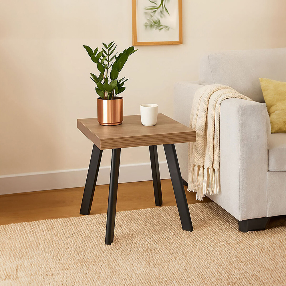 Premier Housewares Oakwill Wooden Side Table Image 4