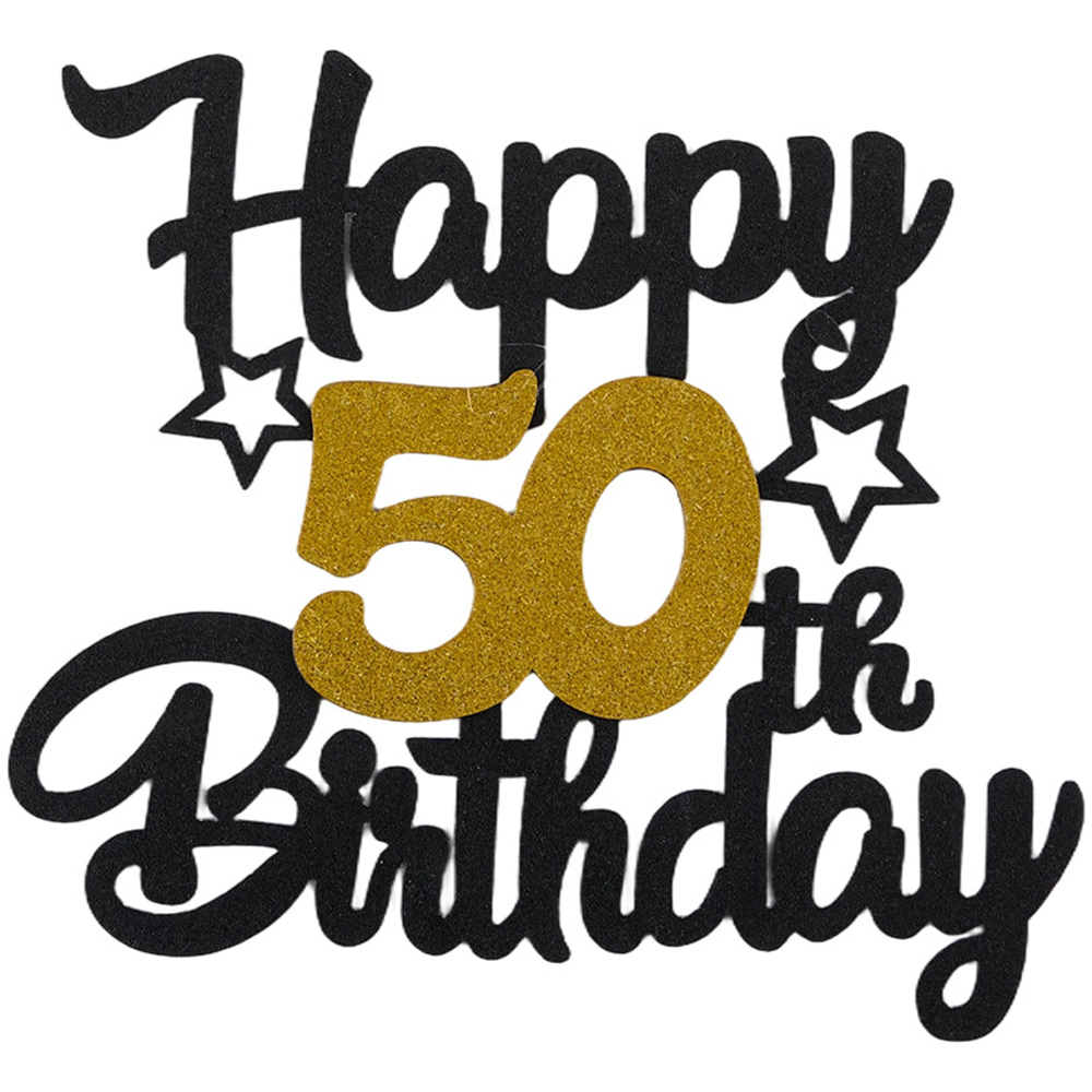 Living and Home 86 Piece 50th Birthday Gold Balloon Decorations Set Image 4