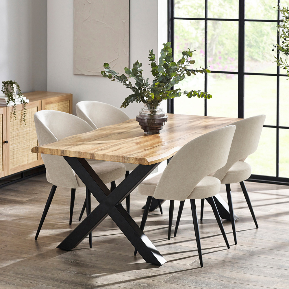 Julian Bowen Ella Set of 2 Calico Dining Chairs Image 7
