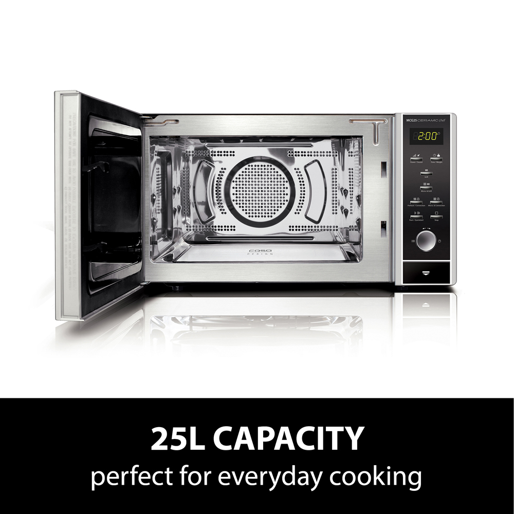CASO Design MCG25 Ceramic Chef 25L Combination Microwave Oven with Grill Image 7