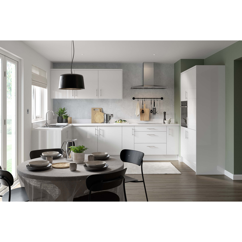 Kitchen Kit Slab Gloss White Filler Panel 715 x 146mm Image 2