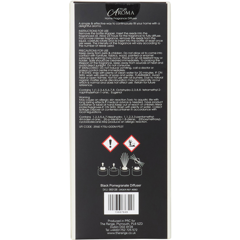 Modern Reed Diffuser Black Pomegranate Image 4