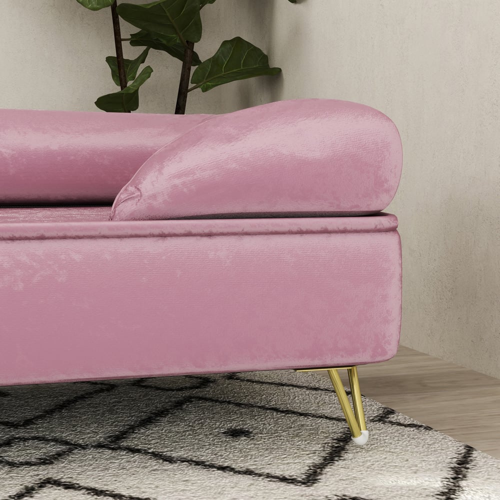 PawHut Pink Pet Couch Image 3