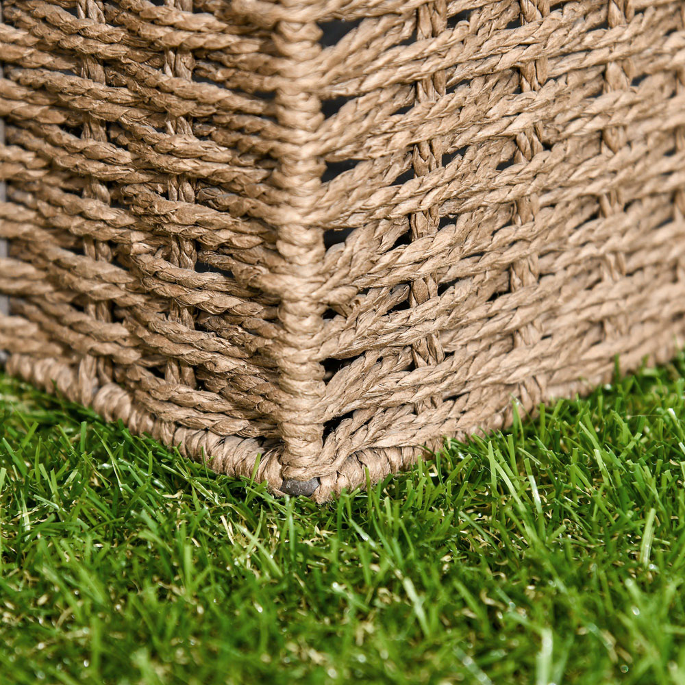 Outsunny 25mm Dark Green Weatherproof Artificial Grass Turf Tile 30 x 30cm 10 Pack Image 7