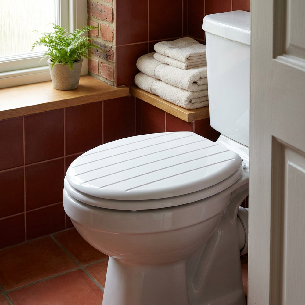 Kingston White Toilet Seat Image 4