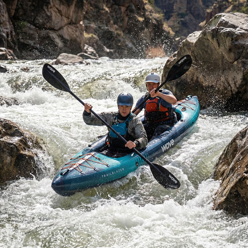 Wave Trailblazer 3.0 Single Person Navy Kayak Image 2