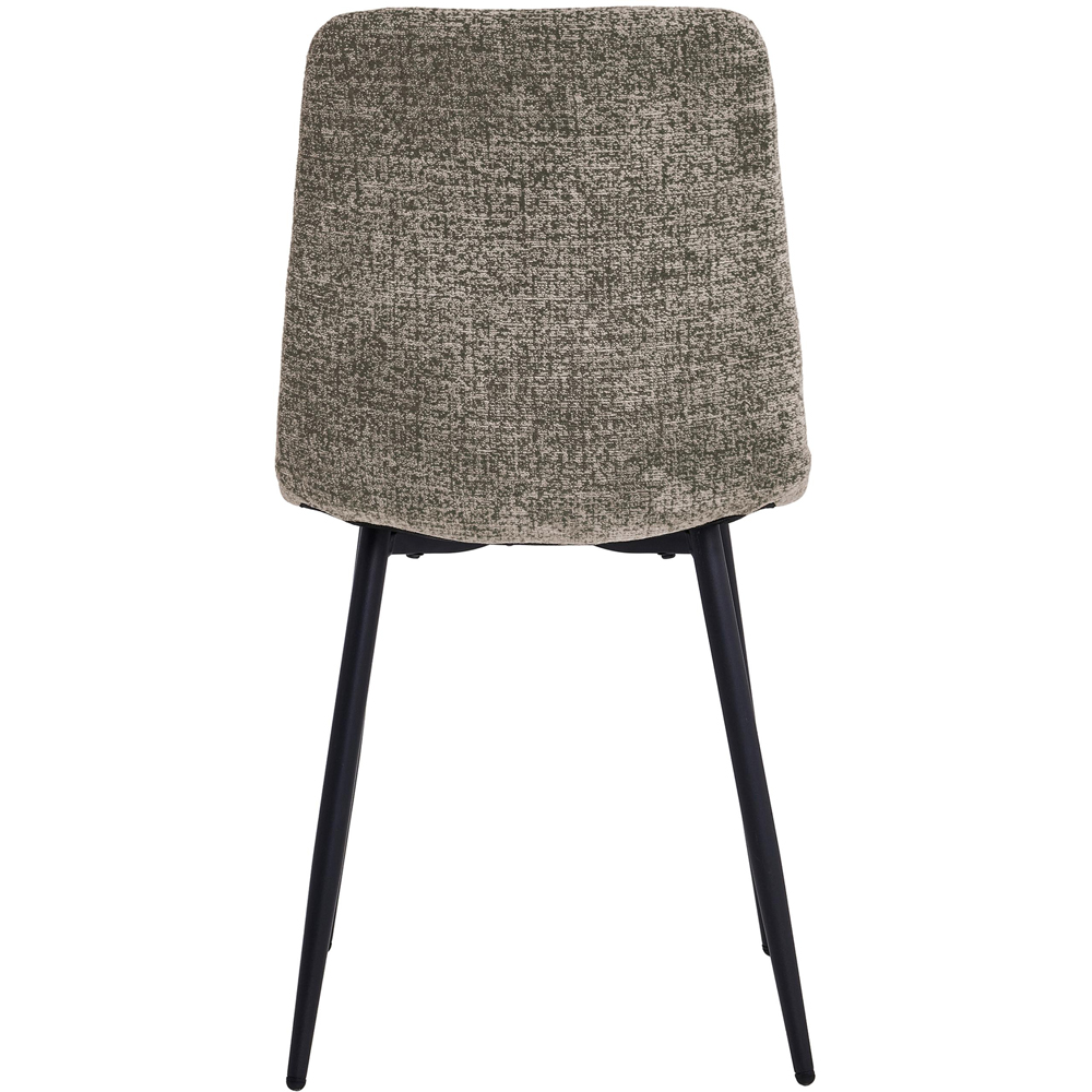 wilko Hudson Dark Grey Panel Stitch Dining Chair Image 4
