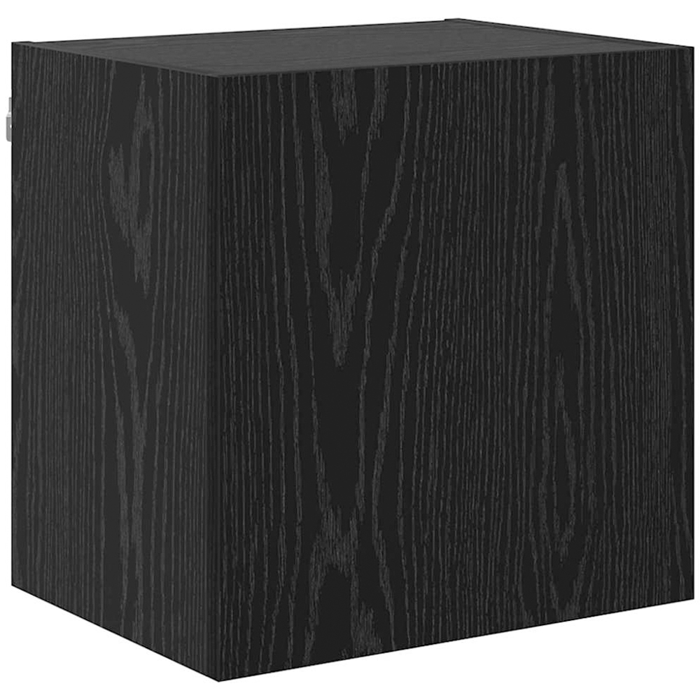 vidaXL 6 Door 4 Shelf Black Oak TV Wall Unit Set of 4 Image 6