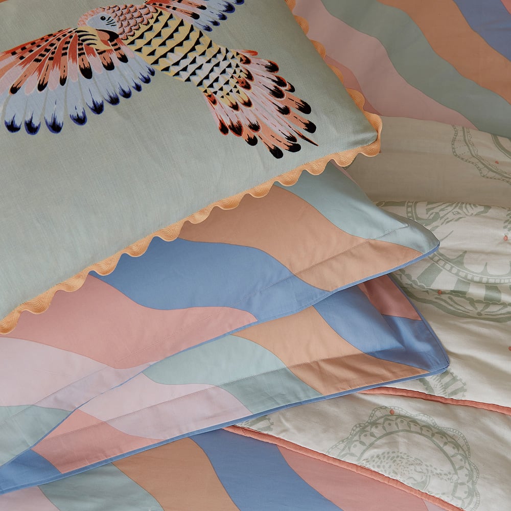 Yvonne Ellen King Size Multicolour Signature Stripe Reversible Duvet Set Image 3