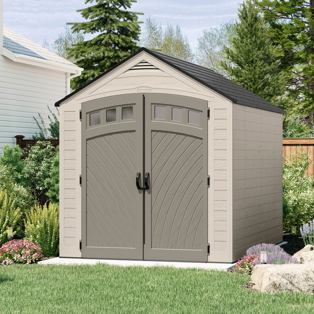 Suncast Vista 7 x 10ft Apex Storage Shed Image 2