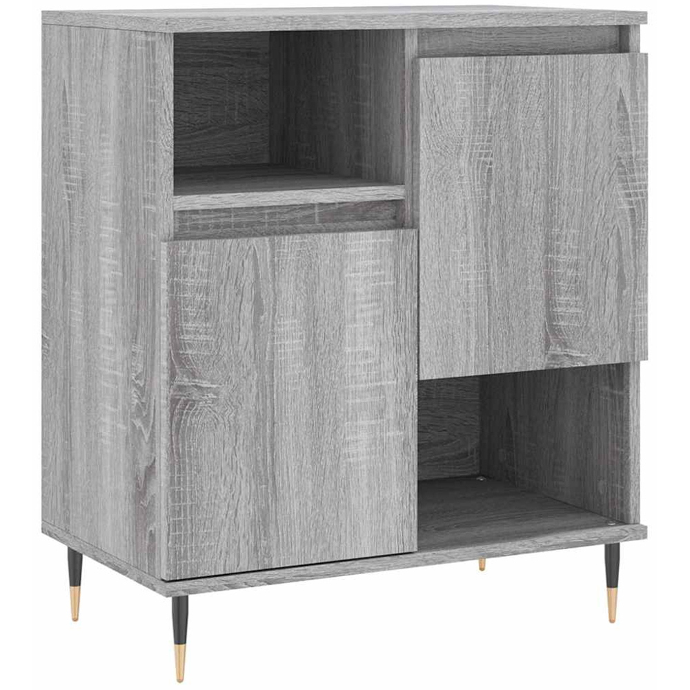 vidaXL 6 Door 6 Shelf Grey Sonoma Sideboard 3 Pack Image 5
