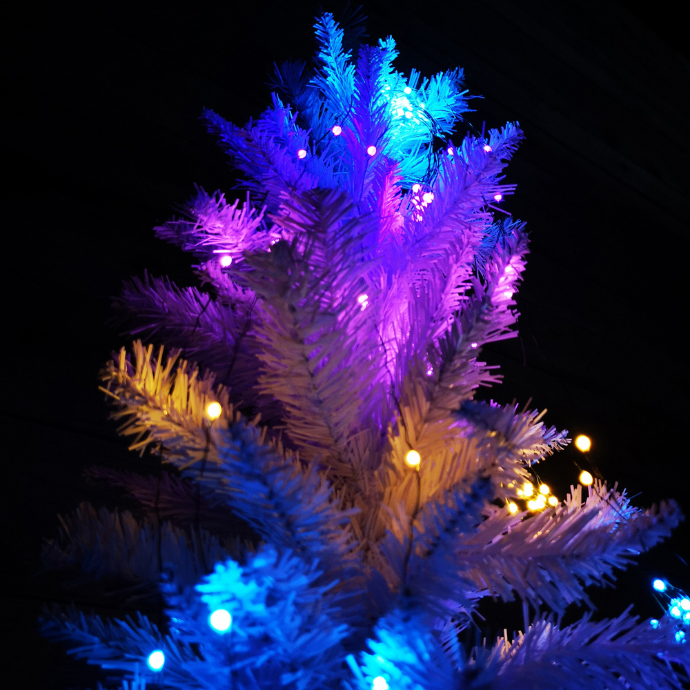 Samuel Alexander 200 Rainbow LED Waterfall Christmas Tree Light Image 2
