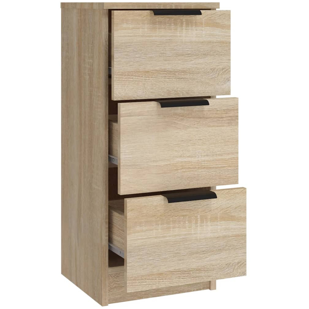 vidaXL 2 Door 6 Drawer Sonoma Oak Sideboard Image 8