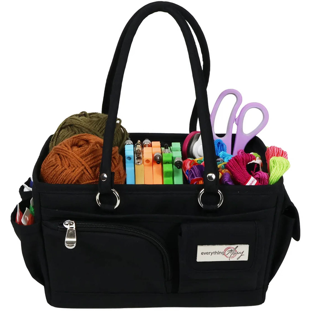 Everything Mary EVM14515-2 Black Collapsible Tote Junior Craft Organiser 26.6 x 17.7 x 15.8cm Image 2