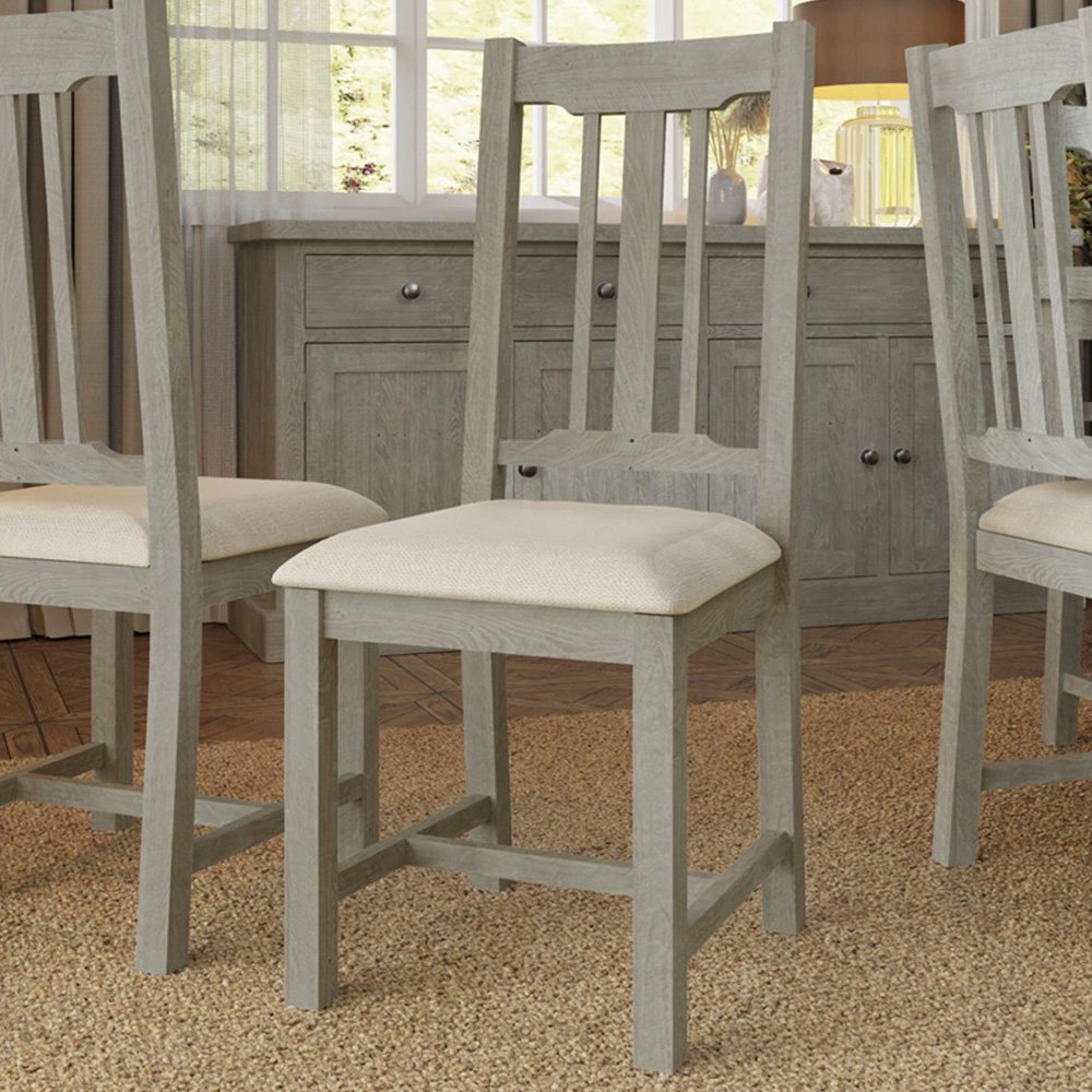 FWStyle Bowood Set of 2 Reclaimed Pine Dining Chairs Image 1