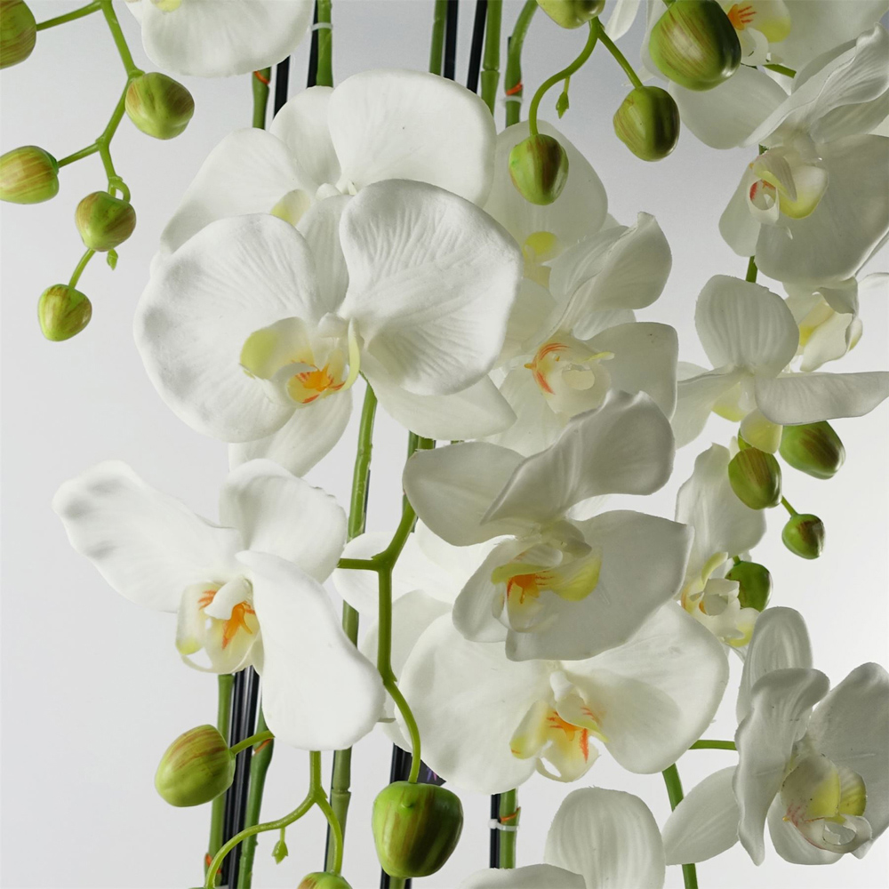 Botanik Large White Orchid Artificial Plant in Pot 3.6ft Image 2