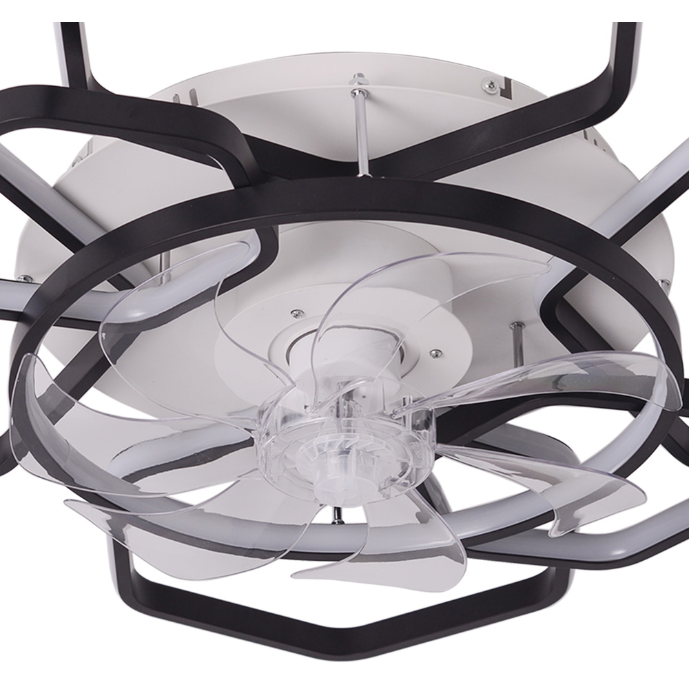 Living and Home Geometrical LED Ceiling Fan Light 40 inch Image 4