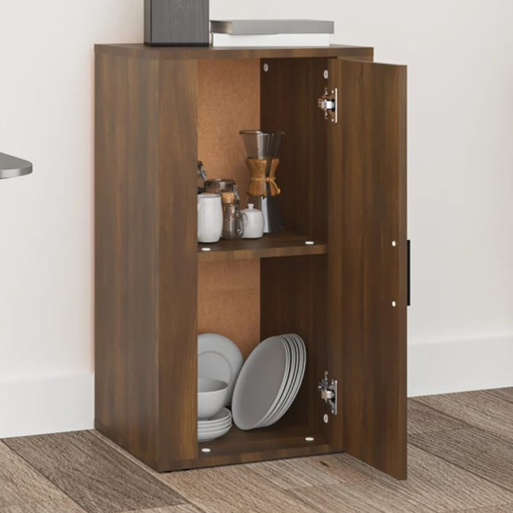 vidaXL Single Door Brown Sideboard Image 1