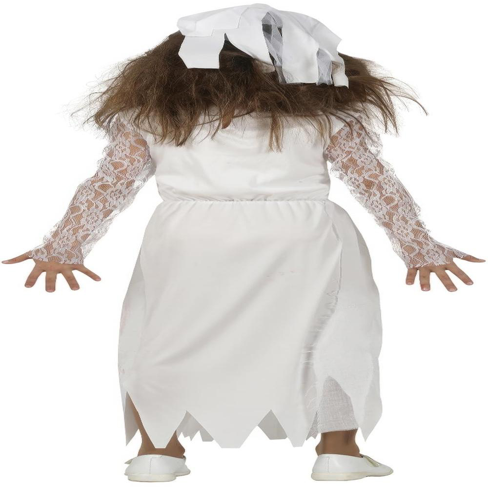 Fiestas Guirca Bloody Bride Costume White and Red 3 to 4 Years Image 2