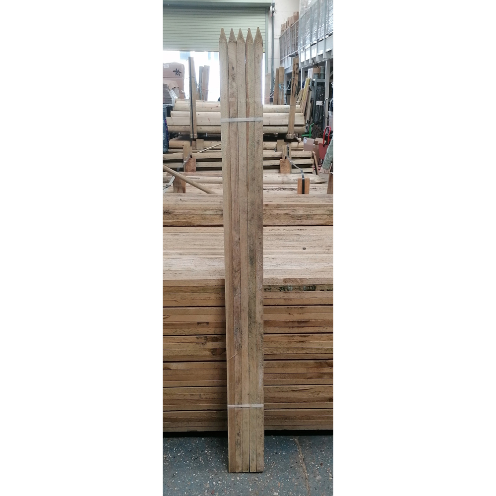 Inspirational Gifting Square and Pointed Wooden Tree Stake 1.8m x 32mm 10 Pack Image 5
