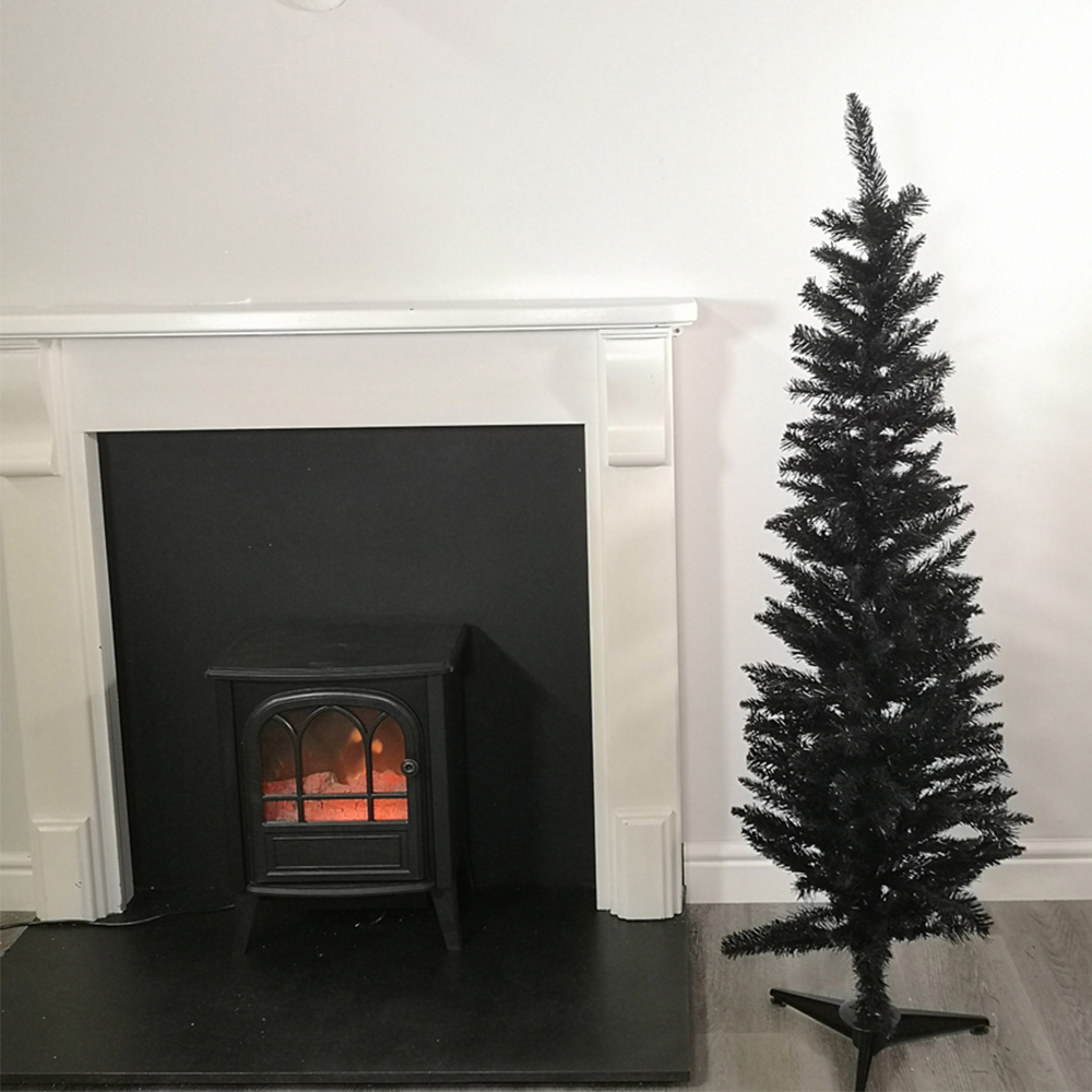 Samuel Alexander Black Pine Pencil Style Christmas Tree 5ft Image 6