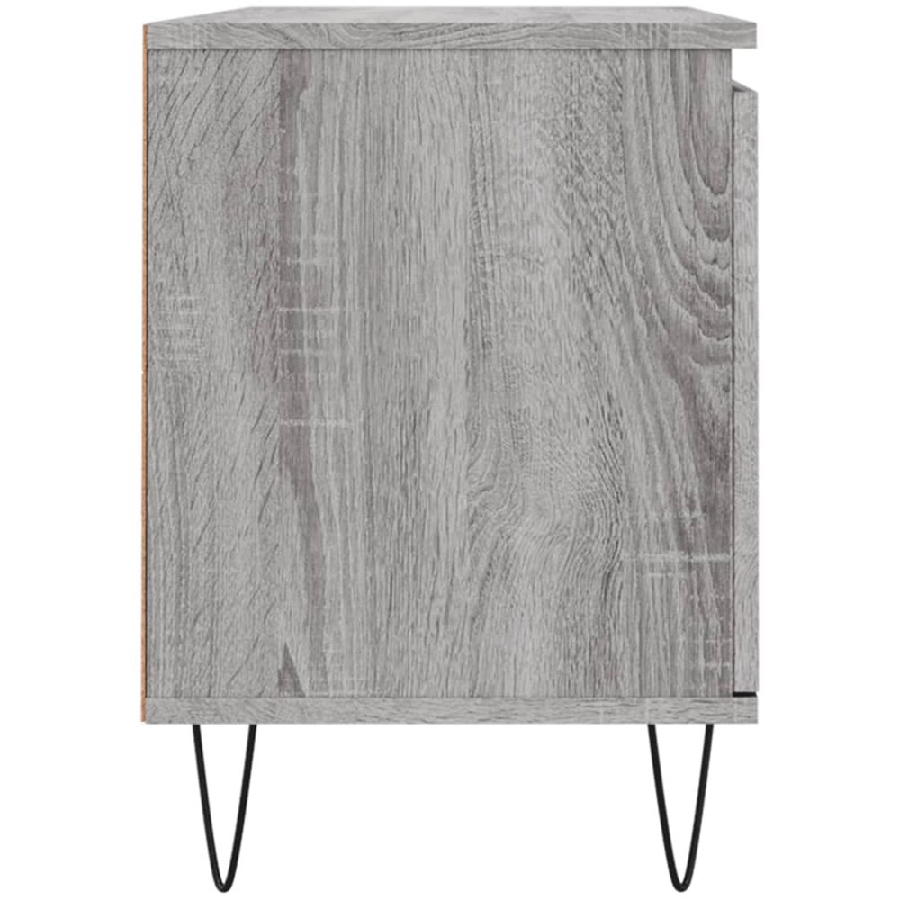 vidaXL 2 Door 2 Shelf Concrete Grey TV Cabinet Image 7