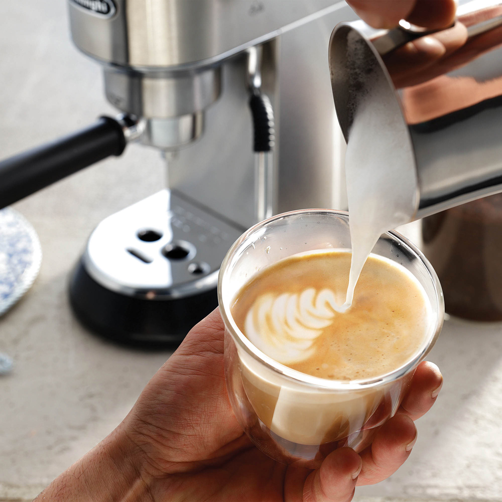 De'Longhi Dedica Arte DL0885 Silver Manual Coffee Machine Image 7