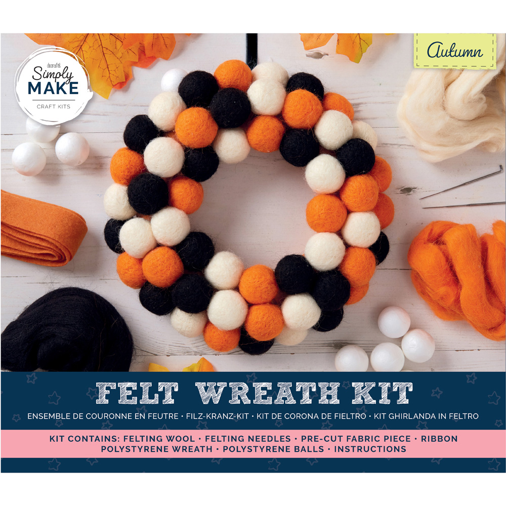 Simply Make Make Your Own Autumnal Wreath Craft Set Image 1