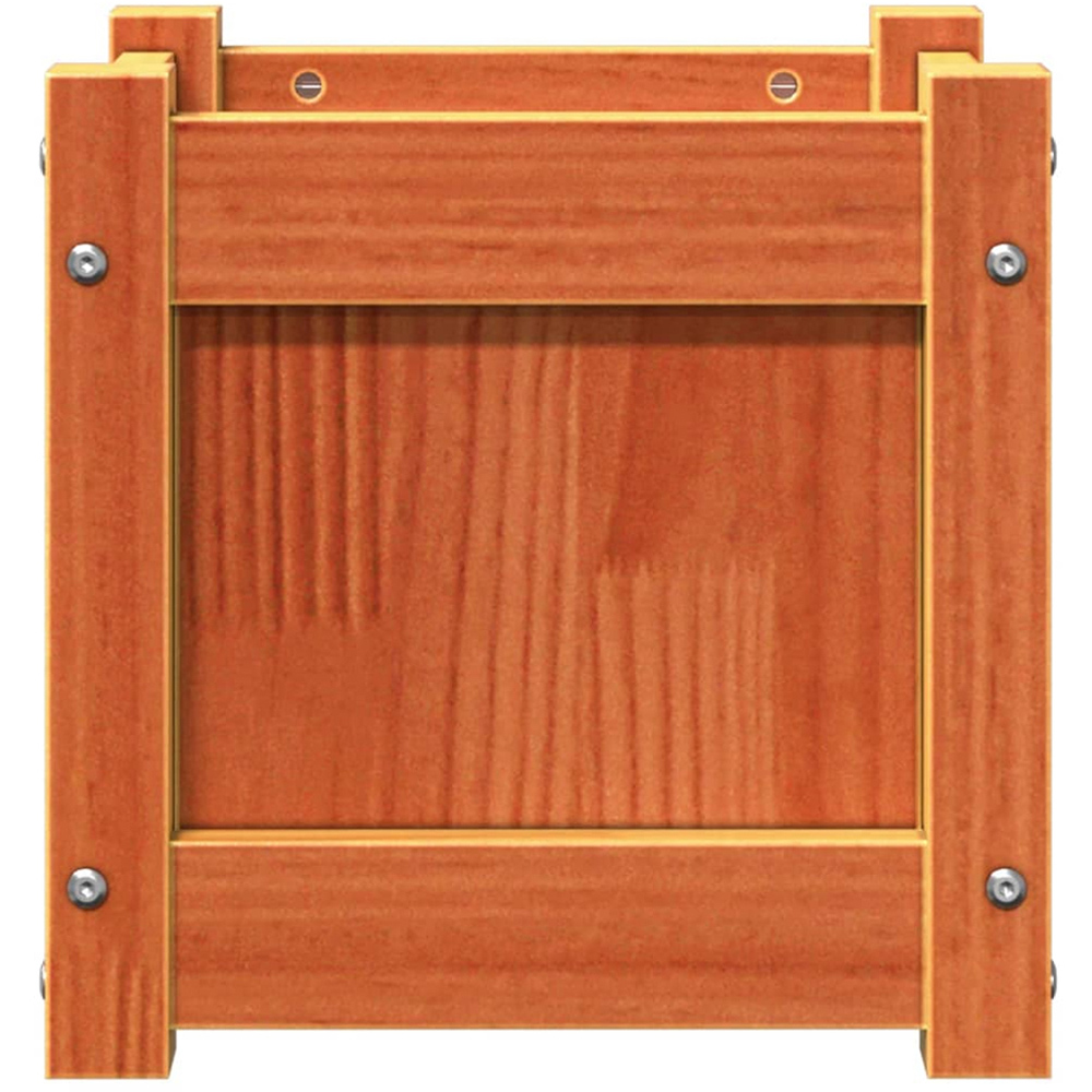 vidaXL Wax Brown Solid Pine Wood Garden Planter 31cm Image 5