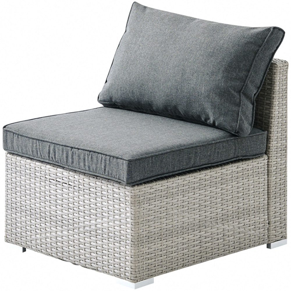 Home Detail Rhodes 5 Seater Grey Rattan Sofa Set with Cover Image 4