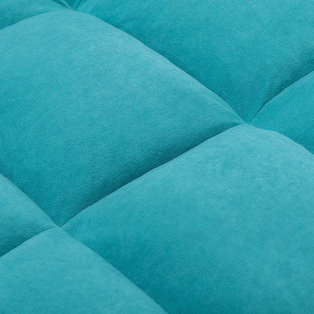 Living and Home Modern Green Leisure Armchair with Footstool Image 6