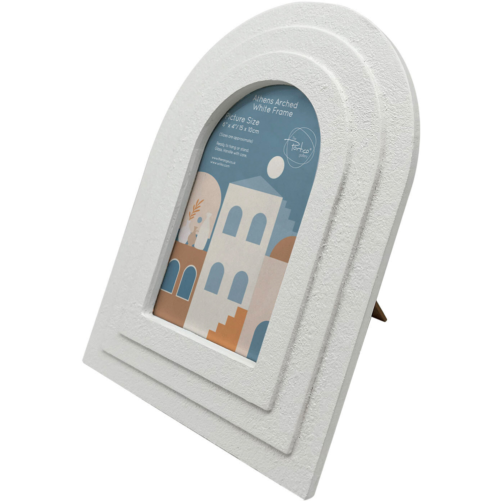 Athens Arched Photo Frame White Image 2