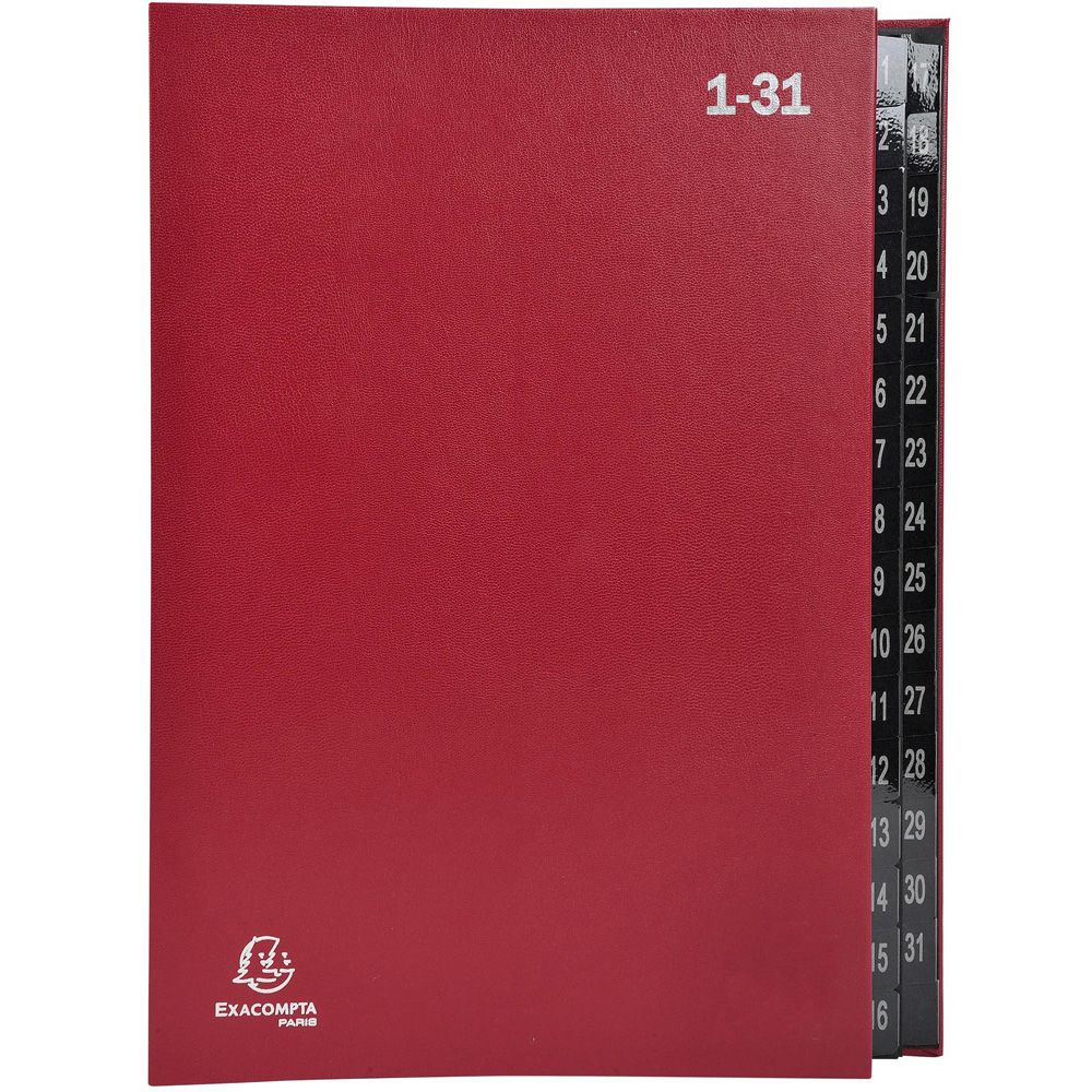 Exacompta 32 Sections Red A4 Multi Part File 6 Pack Image 3