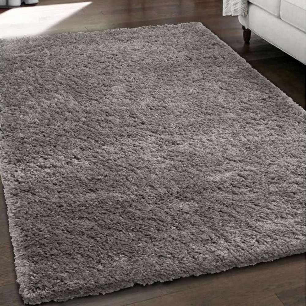 Homemaker Jazz Silver Shaggy Rug 80 x 150cm Image 1