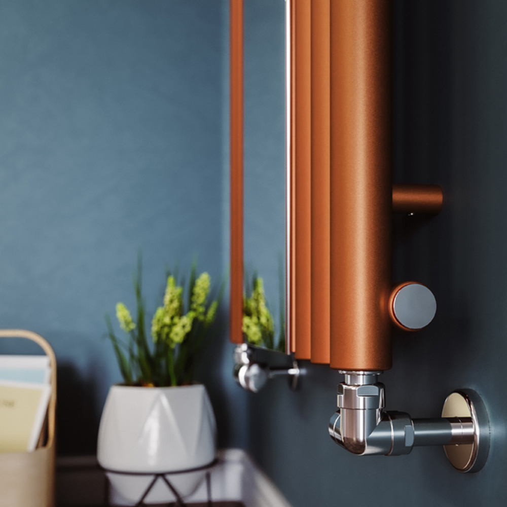 Terma Rolo Mirror 2854 BTU True Copper Radiator 1800 x 590mm Image 6