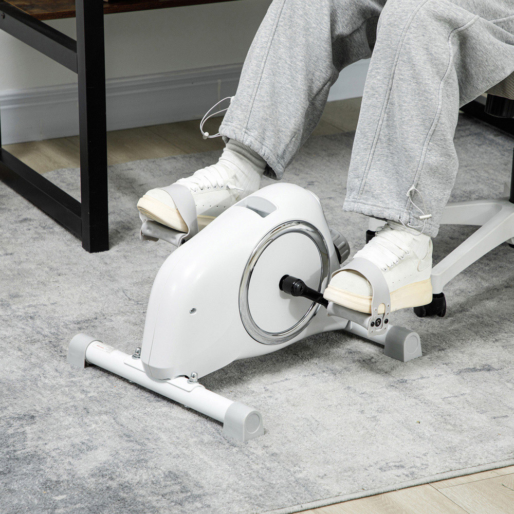 Sportnow White 8 Level Pedal Exerciser with Magnetic Resistance Image 2