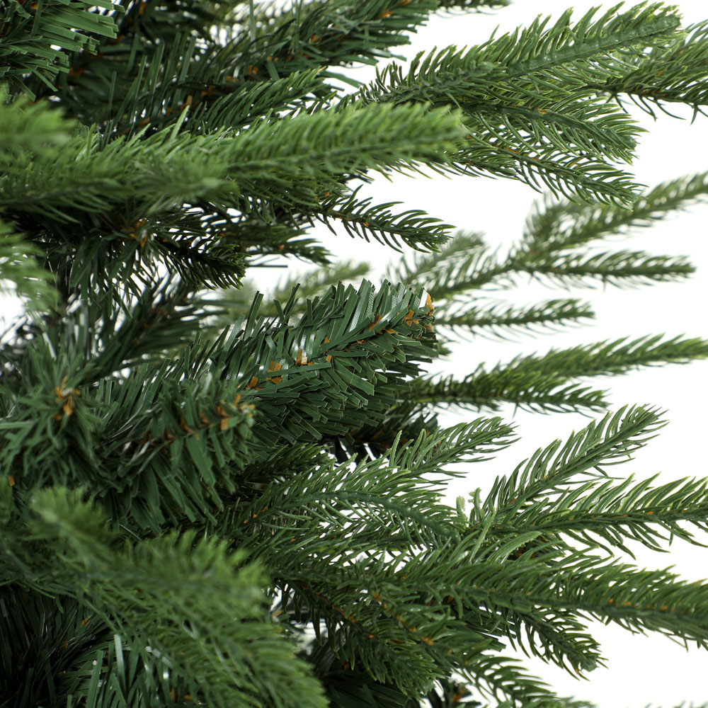HOMCOM Green Artificial Christmas Tree with 2081 Branch Tips and Solid Pine Wood Stand 6ft Image 3